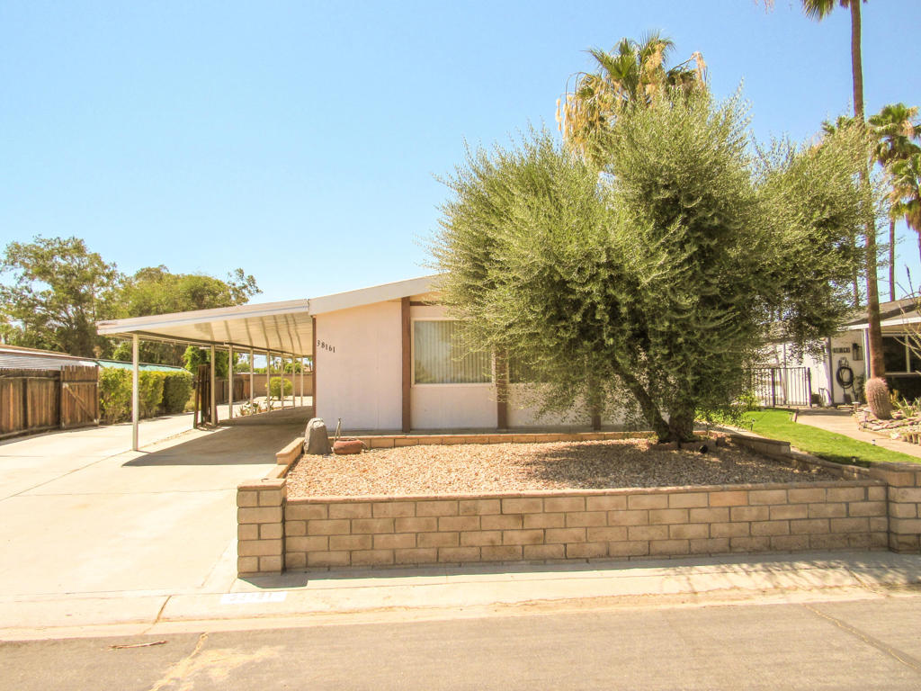 This property features a triple garage, a casita, and a home with 2 bedrooms and 2 bathrooms sitting on a 6,534 sq. ft. lot. This is a 1975 awesome property has been a rental for the last decade and is now an estate sale. Enter the home through glass double doors to an open floor plan featuring large picture windows. There is an eating bar in the kitchen with an island gas cook top. The bedrooms have adjoining bathrooms. The casita is between the house and the garage with a bedroom and bathroom and has entry to the garage. Call for a tour of this unique property in Palm Desert Greens Country Club.
