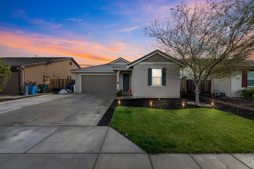 Welcome to this beautifully maintained 3-bedroom, 2-bath homeonly 4 years old and designed for modern living. Step inside to an inviting open-concept layout featuring gorgeous LVP flooring throughout. The kitchen is the heart of the home, offering quartz countertops, an eat-in island, gas stove, and a clear view into the living and dining areas as well as the backyard perfect for everyday living and entertaining.  The private primary suite offers privacy and an ensuite bathroom, walk-in shower, and a generous walk-in closet. Two additional bedrooms offer flexibility for family, guests, or a home office. A dedicated indoor laundry room includes built-in shelving for easy sorting, hanging, and storage.  Outside, youll find a fully landscaped back yard designed for enjoyment and low maintenance. The backyard offers a lush grass area, mature trees, and plenty of space for kids and pets to playplus a relaxing hot tub to unwind at the end of the day.  With its modern finishes, central air conditioning, thoughtful layout, and move-in-ready condition, this home is the perfect blend of comfort, style, and functionality. Come see it today!