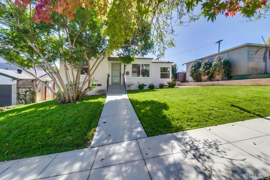 COMPLETELY REMODELED 3BR/2BA HOME IN HIGHLY DESIRABLE POINT LOMA HEIGHTS, JUST 1 MILE FROM SUNSET CLIFFS. BRIGHT OPEN LAYOUT WITH OCEAN BREEZES, SLEEK KITCHEN PERFECT FOR ENTERTAINING, AND A LARGE ENCLOSED BACKYARD WITH BUILT-IN WOOD FIREPLACE. RARE 2-CAR GARAGE WITH LONG DRIVEWAY. BEAUTIFULLY LANDSCAPED FRONT YARD WITH MATURE TREES. ENJOY QUIET WALKS WHILE BEING CLOSE TO LOCAL CAFÉS, YOGA STUDIOS, AND OB’S VIBRANT DINING SCENE. A PERFECT BLEND OF COMFORT, CONVENIENCE, AND TRUE COASTAL LIVING — LESS THAN 1.5 MILES TO THE 8 & 5 FREEWAYS!