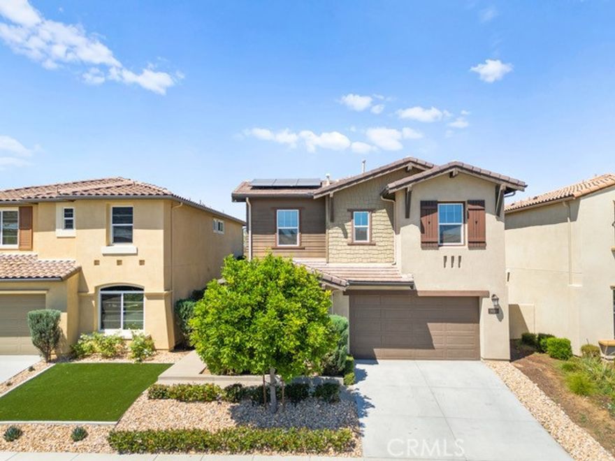 ? Former Model Home – Move-In Ready!

Welcome to Brighton at The Promontory! This former model home offers 3 bedrooms, 3 full baths, a downstairs office, and a 2-car garage in approx. 2,200 sq. ft. of thoughtfully designed living space. The chef’s kitchen features an oversized island, granite countertops, full tile backsplash, white shaker cabinets with under-cabinet lighting, and stainless steel appliances, flowing into the dining and living areas with fireplace and dual sliding doors to the backyard. Beautiful porcelain tile extends throughout the downstairs.



Upstairs, the primary suite includes a balcony with sunset views, dual walk-in closets, and a spa-like bathroom with dual vanities, soaking tub, and separate shower. Two additional bedrooms each have their own private bathrooms, and the laundry room comes with a sink, washer, and gas dryer.



The private backyard is low-maintenance and perfect for entertaining, featuring a built-in firepit, sitting wall, and calming waterfall, with no rear neighbors backing to Promontory Park. Located in the highly desired Temecula Unified School District, near endless shopping, dining and wineries. Don’t miss out this stunning home that wont last long —This home also as an assumable VA loan at 2.75% (must be assumed by a VA loan)