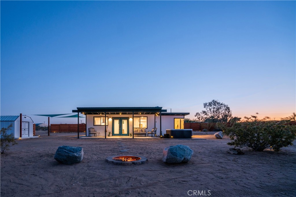 2.5 acres of dark-sky high-desert wilderness. A slice of countryside to call your own...
Turnkey and ready to enjoy! Zoned rec cabin... Will not qualify as an STR unless converted to SFR.
Behind the gate, a long driveway, beautifully lit and scattered with choice rock formations, leads you to this private and fully remodeled cabin.
Large covered front porch, hot tub, privacy fencing, sculpture gardens, hammocks, a private camp sight, landscaping and boulders! Additional features include RV hookups and plenty of access/parking for both vehicles and RV.
Fully remodeled from top to bottom... features an open floor plan with new everything, including butcher block counters, ductless and energy efficient mini-split for climate control, space-saving Murphy bed and spa-inspired bathroom.
Bathroom has a huge jetted soaking tub with large picture window, great natural light, large walk in shower and laundry in closet. Floor to ceiling tile in bathroom completes this luxury retreat that contrasts beautifully with the raw wilderness just outside your door. The functionality of the outdoor space expands this property into a true high-desert indoor/outdoor living experience.
This is a great opportunity to get onto the ownership ladder or have a second home to enjoy for decades, at a great price.
Text agent to set up showing today! Disclosures Available: https://app.disclosures.io/link/60575-Napa-Road-aqdhicuf