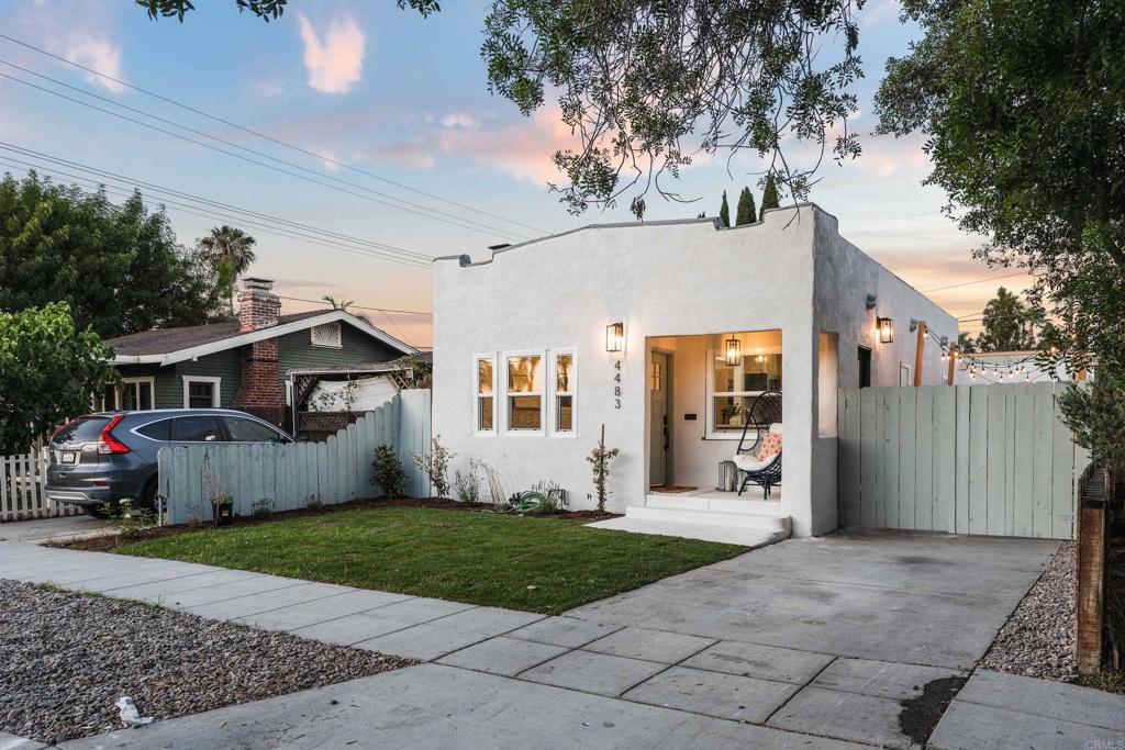 Welcome to this beautifully remodeled 2-bedroom, 2-bath 1926 Spanish style bungalow, where timeless character meets modern convenience! Featuring a private, detached bonus room that could be used as a guest bedroom or office and could easily be updated to a fully functioning ADU, adding even more value! This bonus space is perfect for those looking for rental income, multigenerational living, or your own personal retreat. Located in one of San Diego’s most beloved neighborhoods this home sits on a large lot with alley access! Bursting with natural light and thoughtful updates, this home offers the perfect blend of charm, functionality, and flexibility. Inside, you'll find a bright and airy layout with some original details, complemented by modern finishes and updated systems. Tucked away on a quiet street just blocks from the heart of Normal Heights and nearby Kensington, you’ll love the easy access to local coffee shops, restaurants, boutiques, and neighborhood events.