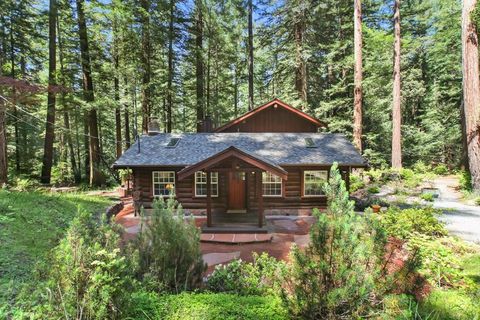 Photo of 131 Buss Road, La Honda, CA 94020 (MLS # ML82046913)