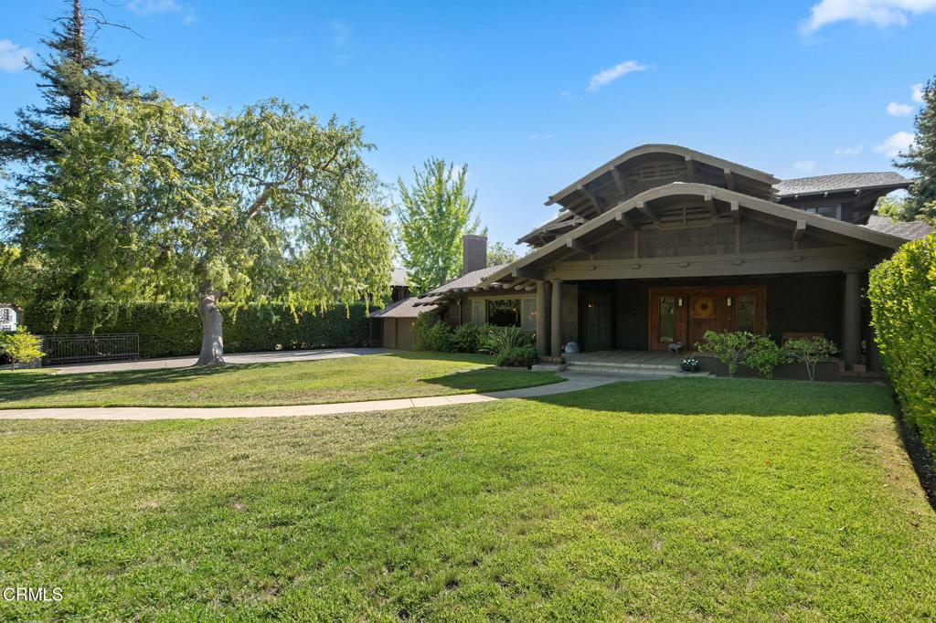 Welcome to 1327 S Oak Knoll Ave-an iconic Pasadena Craftsman brimming with timeless beauty. During nearly 40 years here, the current owners meticulously restored this architectural treasure while creating a lifetime of priceless memories. Now it's time for the torch to be passed and a new chapter to be written within its proud walls. Built in 1912 and designed by the celebrated Heineman Brothers, the home rests on lush, private grounds in one of the city's most exclusive neighborhoods. The expansive front porch looks out to a sprawling front lawn, perfect for games of catch and completely shielded from the street by tall privacy hedges. Inside, a grand foyer introduces the home's rich character. Original quarter-sawn oak floors, intricate wood accents, and an abundance of natural light create an exceptional environment for everyday life. The expansive living room features extensive use of exotic Koa wood and includes a rare inglenook with a stunning Batchelder fireplace. There is no better place for evening storytime on a rainy day. Nearby, the formal dining room with beautiful built-ins offers a treasured setting for special meals with those you love most. A butler's pantry connects to the well-appointed kitchen with ample room for teaching a new generation Grandma's secret recipes. Just beyond, a breakfast nook adds peaceful garden views to your quick but precious mornings together, before the busy day takes shape. Completing the main level, find a window-wrapped family room, radiant orangerie, and a convenient office. When it's time to unwind, a beautifully crafted stairway leads to the home's five bedrooms. The primary suite includes two walk-in closets and a sitting room with tree views. Two additional en suites are bright and spacious while the final two bedrooms share a Jack-and-Jill bath. Exceptionally private and spacious, the backyard is ideal for parties, entertaining, and play. An expansive deck with a built-in grill overlooks the grassy yard, sparkling pool, and jacuzzi-the perfect setup for joyful summer parties and graduation celebrations alike. Resting in one of Pasadena's most exclusive communities and masterfully updated to honor its rich history, 1327 Oak Knoll Ave offers peace, beauty, and room to live your best life.