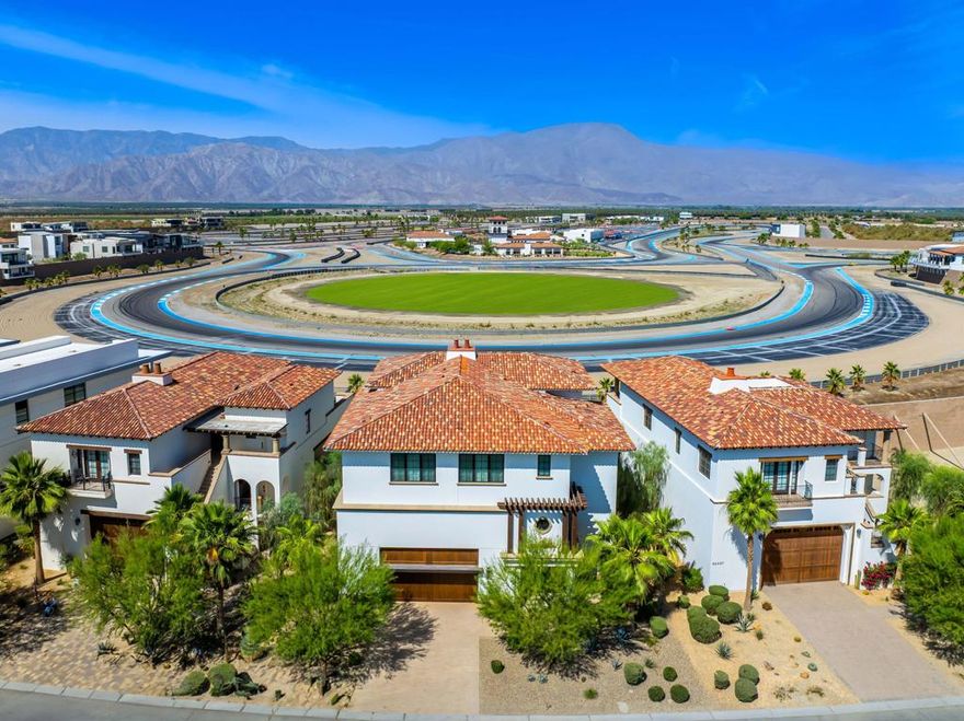 (Villa #71) Stunning Villa with premium ''On Track'' location at the carousel. Approximately 11,843* SF with 6 bedrooms, 5 bathrooms, 3 powder rooms, elevator, theater room with adjacent butler's pantry, game room with foosball, ping pong table, & large TV with galley kitchen, butler's pantry with laundry room, & more! Garage space for approximately 12 cars totaling 3,528* SF. The Thermal Club Motorsports facility has 5 miles of private pavement and luxury amenities including two clubhouses, three restaurants, meeting and banquet building, full service spa, fitness center, a highly appointed 48-villa hotel, tennis, pickleball, kids club, karting, racing, driver training, storage and repair facilities. Furnishings are not included in the sale but can be negotiated with the purchase. Exclusion of sale: Personal properties, cars, and certain arts. Purchasing a Villa at The Thermal Club requires purchasing a membership. Standard family membership has a one-time initiation fee of $250,000 plus membership dues of $3,200/month and a small $450/month ground maintenance fee per lot per month. Brochure can be downloadable in 'Document' tab. *We cannot guarantee the accuracy or square footage, lot size or other information concerning the condition or features of property provided by the Seller or obtained from public records or other sources. The Buyer is advised to independently verify the accuracy of all information through personal and professional inspections.* Personal properties, cars, and certain arts are excluded on the sale. Appointment only. Please call Susan Harvey at (760) 250-8992.