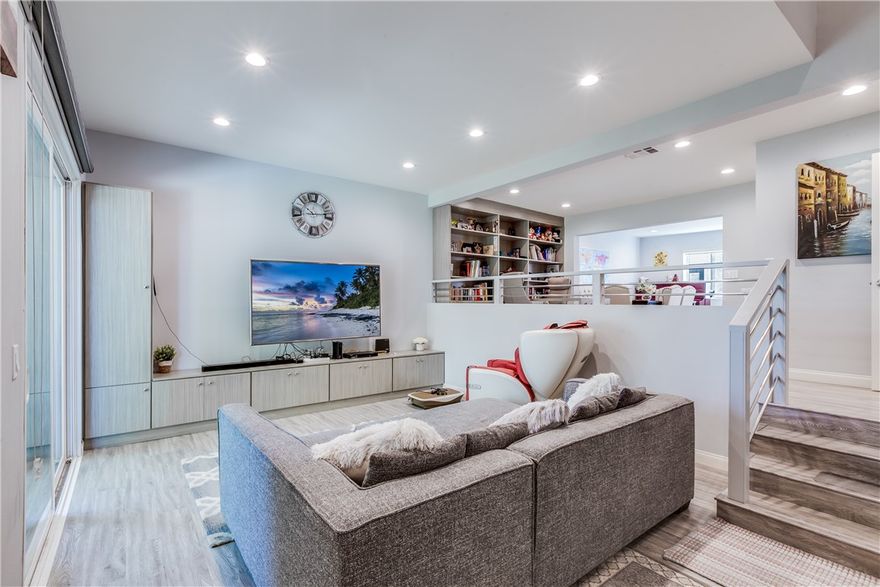 This elegant tri-level townhome has 2 bedrooms AND 1 BONUS ROOM located in the desirable neighborhood of Arcadia and award winning Arcadia school district. $100k+ spent on all custom quality upgrade for the whole house in 2017. This north Facing property has a double door entry and hardwood floor throughout. There is a large sunken living room with the view of the mountains. Small guest bathroom and bar on the main floor. 2 bedroom suites on the 2nd floor, The high-ceilinged spacious master bedroom have a private balcony to better enjoy the view of the mountains. The laundry room is located conveniently on the 2nd floor between the suites. Both of bathrooms have been totally remodeled with high ends quartz counter tops, tile floors, custom cabinets and new plumbing. Well maintained property. Plus about 200 SQ. FT bonus room is not included in the assessor's square footage could be your 3rd bedroom or office. Arcadia Mall just in front of you, close to Supermarkets, restaurants, banks, bus stop and walking distance to Arcadia High School, Methodist Hospital the top 100 in the US. This HOA community offers a clubhouse, pool, spa, and sauna for your health and entertainment. Come by to see this beautiful home, you will love it!!! This is definitely a must see!!!