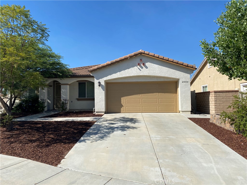 Stunning 4 bed (3+office), 2 bath home with in ground pool and spa! Nestled on a cul-de-sac, this home has a view of the local hills of Menifee that light up at night from house lights and also commands a view of the snow capped mountains of Big Bear. Located in the Audie Murphy Ranch community, the inside of this turn-key home features beautiful vinyl hardwood floors, a rock wall, stunning floor to ceiling windowed french doors leading to the backyard from the master bedroom, and a beautiful open concept. The backyard has a California room along with fully paid off solar power, and is conveniently located near a sports park complete with baseball field and skating area. Other features include a three car tandem garage, reverse-osmosis water filtration system, whole house water softener, matching granite countertops throughout, touch-activated kitchen sink, laundry room sink, dark stainless steel appliances, washer and dryer, dual master sinks, master closet, corner fixture installed in the office providing storage space, 14 foot ceilings, workbench and cabinetry installed in garage, ceiling fans in each bedroom, a gated dog run in the backyard, and the list goes on! Located nearby both 15 and 215 freeways, there are tons of shops and grocery stores to choose from. This home has plenty of features to entertain guests, but also feels cozy and warm for the days where relaxation is the goal. Don't miss it!