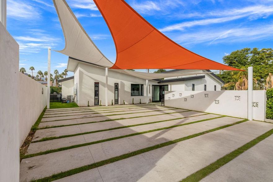 A unique opportunity a newly constructed modern income producing Duplex in the heart of Palm Desert. This modern duplex was built in 2024. The duplex features 2 total units. Unit 1 - 1 bedroom and 1 bathroom. Unit 2 - 1 bedroom and 1.5 bathrooms. Total size of property is 2,329 SF. The property also features a full pool and spa. Nice grass yard space for pets. Each unit features an open floor plan with modern fit and finishes such as - smooth drywall, high ceilings, recessed HVAC vents, large format tile, LED lighting, spa inspired bathrooms. Each unit has washer and dryer hook ups. This property is ideal for an investor that wants to rent out both units. Or also a nice set up for someone who wants to live in one unit and rent out the other unit to bring in rental income. Plenty of parking in the front oversized driveway, with shade. Property is in close proximity to El Paseo, retail, and entertainment. Please call to schedule a private showing.