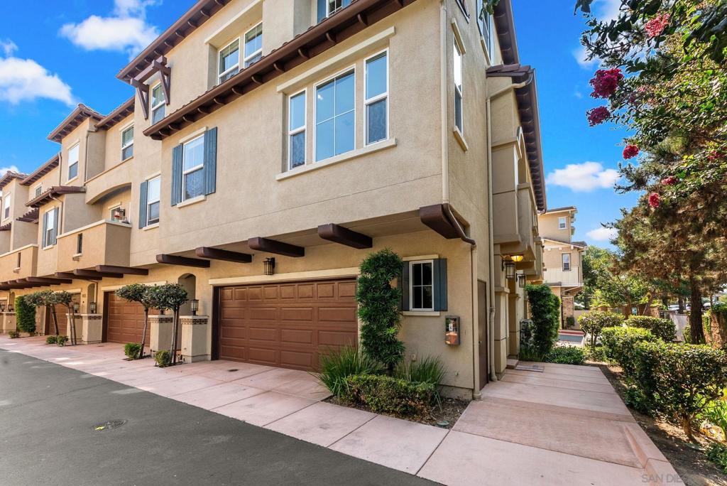 Amazing opportunity to own this light, bright, and airy turnkey 3BR/3BA corner-unit townhome in Solaire! You'll love the 9' ceilings, walls of windows, smart upgrades, and prime location between San Elijo Hills & La Costa. Come home and enjoy tranquil hillside & treetop views from most rooms. Inside, you'll find newly installed kitchen & bathroom cabinets, quartz countertops, low-maintenance modern tile flooring, and sleek LED lighting & fixture upgrades throughout. The kitchen features a stylish quartz waterfall edge, breakfast bar, and open layout to the living & dining areas. Appliances include a newly installed stainless steel microwave, dishwasher, and 5-burner smart range w/ Wi-Fi & voice control, packed w/ features sure to bring out your inner chef. The freshly painted interior, energy-efficient lighting, in-unit laundry, and attached 2-car garage add to the move-in-ready appeal. The top floor features both the primary suite and a secondary suites. The primary includes a spacious walk-in closet, and all bedroom closets are outfitted organizational shelving systems. Additional highlights include wiring for built-in speakers, plus data & coaxial connections in the living room & all 3 bedrooms, ideal for modern living & work-from-home setups. Solaire offers a resort-style lifestyle w/ a sparkling pool, spa, fire pit, BBQ, and dining area overlooking scenic hills. You're just minutes from hiking & biking trails, La Costa Town Center, San Elijo shops & cafés, Cal State San Marcos, and top-rated schools. Convenient access to dining, grocery, fitness studios, and major retailers makes everyday living easy. Plus, you're less than 10 miles to South Ponto Beach & the Batiquitos Lagoon trail network, which offers beautiful walking paths and scenic nature experiences. This home blends thoughtful upgrades, functional design, and an incredible location. Opportunities like this don’t wait. Come see it today and make it yours before it’s gone! WOW ~ Welcome Home!