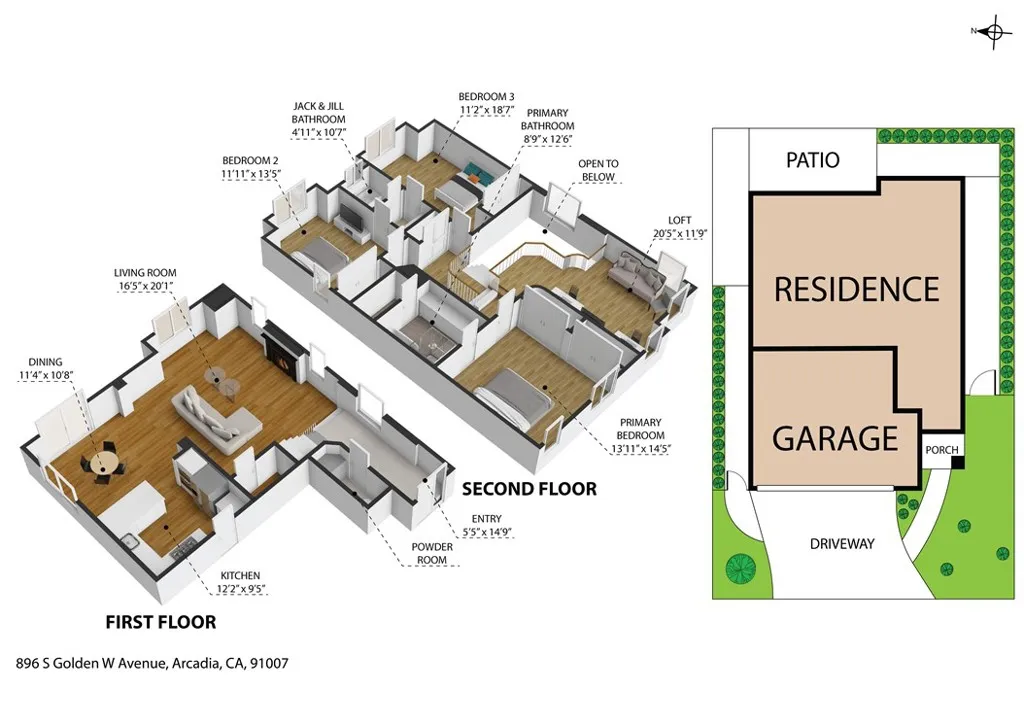Arcadia, California 91007, United States, 3 Bedrooms Bedrooms, ,3 BathroomsBathrooms,Residential,Active,172541