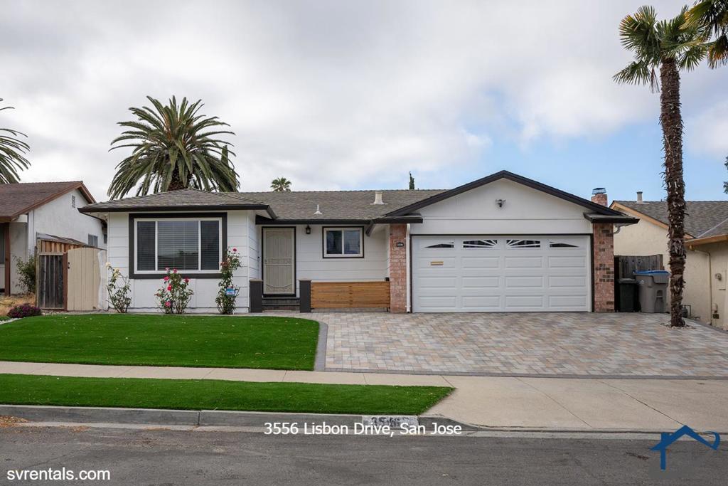 Welcome to this lovely residence situated in a desirable neighborhood. Spanning 1,480 square feet of living space with 4 bedrooms and 2 bathrooms sitting on a 6,100 square foot lot, this home boasts ample natural light, a spacious living room, and a separate family room. Beautiful hardwood flooring, recessed lighting, and double pane windows are found throughout the house. The upgraded kitchen features quartz countertops and stainless steel appliances, while both bathrooms have been modernized. Stay comfortable year-round with the centralized heating and AC unit. The front and backyard have been recently landscaped with fruit trees, artificial grass, a pergola, and pavers, requiring low maintenance. The two-car garage has been upgraded and includes the convenience of a washer and dryer. The 3.9kv solar system reduces or even eliminates electricity costs. Perfect location, with easy access to the 680 and a quick drive to Parks, the Berryessa Library, and the Great Mall. Milpitas BART station within a couple of miles, and the home is away from the bustle of Silicon Valley, providing a serene view of the mountains. Spend quality time at home with your loved ones and relax! IMPORTANT: This property is only available for 9 months. Owner may sell the property in the Spring, 2026.