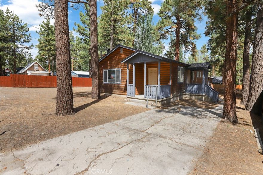 Step inside this beautiful mountain retreat that has been completely renovated. This 4 bedroom (1 bedroom has no closet) 2 bathroom home offers inviting living space with (NEW 2025) LVP flooring, (NEW 2025) windows, & a cozy fireplace perfect for this upcoming winter. (NEW 2025) drywall, paint, textured walls throughout the home. (NEW 2025) upgraded electrical fixtures, recessed lighting, & ceiling fans. As you enter through the kitchen you will find this redesigned cabin layout into a modern day living space with endless countertop space (white crystal quartz countertops), soft closing cabinets, & NEW 2025 appliances. As you walk down the hallway you will find 1 upgraded bathroom, 3 large bedrooms with one of the bedrooms offering en-suite bathroom. The 4th bedroom is located outside of the home with its separate entrance allowing the option to possibly rent the room out for extra income or possible office, craft, & or weight room. Located just 5 mins away from Big Bear Lake, shopping, & downtown life this home offers strategic mountain life living without the congested tourist on your front yard.