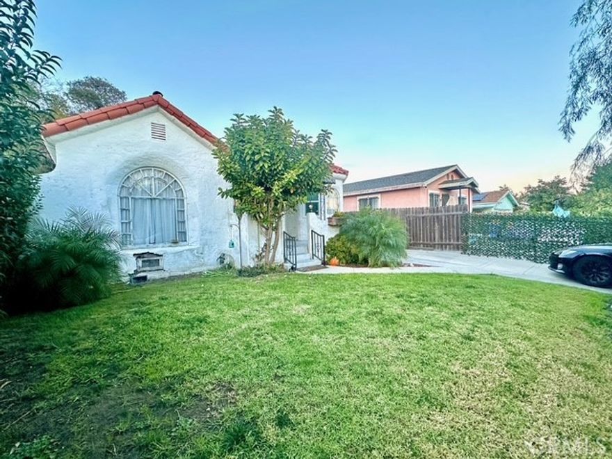 Recently renovated inside and out ideally located in the Heart of Los Angeles! 5 min from 105, 110 freeway and just 10 min from DTLA. Features 2 bed 1bath with large open layout kitchen formal dining and separate living room. Long driveway with finished 2 car garage, polished floor and fully drywalled, ready for your man cave or project car.  Beautifully converted backyard to a garden oasis with maintenance free turf and pavers ready to entertain large parties or intimate BBQs. Turf and pavers were installed professionally for longevity stamped dirt and pest proof mesh under terf to prevent tears from pest and animals. Covered washer and dryer hook ups at rear plus additional large shed for added storage.