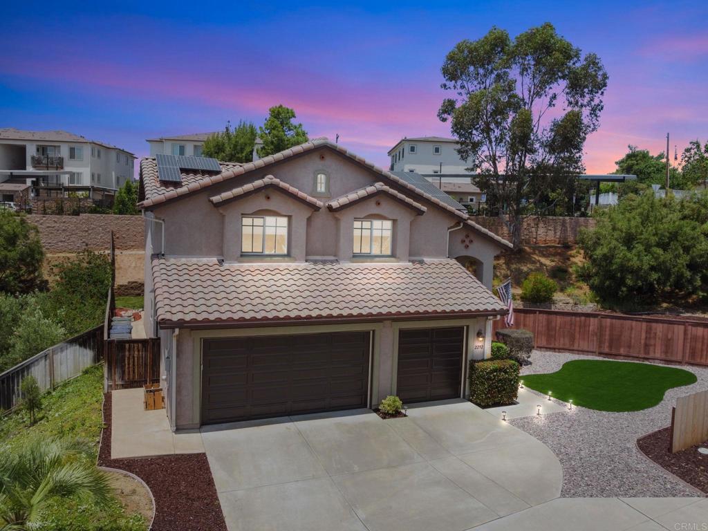 Looking for that perfect blend of comfort, convenience & style in a turn key condition home with FULLY OWNED SOLAR and impressive lot that provides plenty of opportunity to bring your dreams? If you said YES, then this is THE ONE! Seller is entertaining a $20K credit to Buyer for a rate buy down if they use Seller's preferred lender. This expansive corner 0.3 acre lot tucked away in the Alpine community of Ponderosa Estates on a cul-de-sac is unique compared to others offering a private gated area that offers a blank pallet for entertaining, parking your toys, adding a pool backyard retreat, or even an ADU!! The bottom floor has a great floor plan perfect for entertaining. As you step through the front door you are immediately greeted with tall ceilings, the living room where a double-sided fireplace with rock hearth creates a warm and inviting ambiance connecting through to the dining / kitchen area of the home. In addition to the plentiful amount of cabinetry, there is a walk in pantry and large island offering an ideal space for gatherings. Off of the dining room is a sliding door that brings in natural light but also leads you to the backyard retreat for those perfect Alpine mountain evenings where you could dine al fresco with the sun setting, fire pit lit and wind down from all of the day's hustle and bustle. Upstairs you have all 5 Bedrooms which includes the Primary Retreat with private deck, Second Full Bath and Laundry area, which completes this home's functional elegance floor plan. The attached three car garage provides ample space for vehicles and storage, a practical addition for busy families. Location is always key! If you don't know Alpine, you will find it is highly desired because of its location near freeway access offering unparalleled convenience for commuters, while also being close to schools, shopping and a range of amenities from charming local eateries, boutiques to the scenic surroundings providing plenty of opportunities for outdoor adventures. This Gem is ready to be THE ONE for you so don't wait to come fall in love!