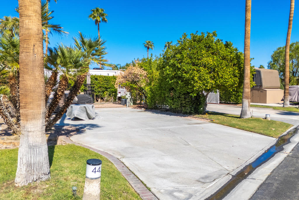 MLS Listing DescriptionDiscover this exceptional expanded interior lot in an absolutely prime location. Situated just moments from the vibrant La Palma Clubhouse, the fitness center, and the tennis pavilion, this property offers unbeatable access to the best amenities the resort has to offer. This lot is already set up for immediate enjoyment and entertaining! The offering includes patio furniture, a large umbrella, and a BBQ grill. Simply step in and start living the Palm Springs lifestyle from day one. This is the perfect canvas for your convenient, amenity-rich desert sanctuary.Outdoor Resorts Palm Springs is a Five Star RV Resort Community combining luxury with affordability. It is a guard gated resort that sits on 137 beautifully landscaped acres with 27 holes of executive golf, 10 tennis courts, 13 pickleball courts, 8 swimming pools, a fully equipped fitness center, espresso bar, sports bar, beauty salon/barber shop, full-service restaurant, convenience store, 2 club houses, activities, special events and so much more.