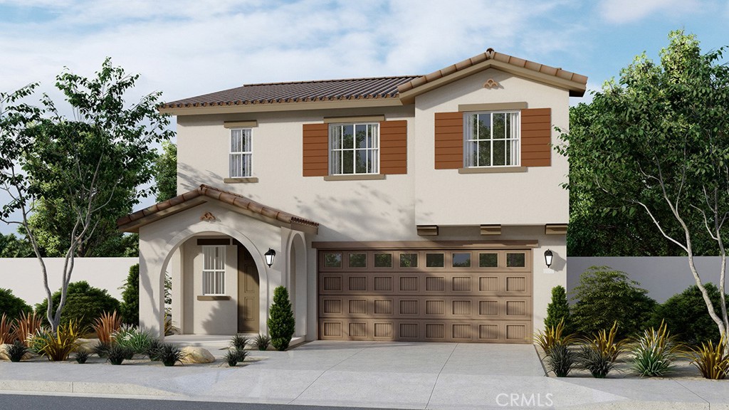 QUICK MOVE-IN MODELED home in Winchester - SOLAR, REFRIGERATOR, WASHER & DRYER INCLUDED!!! - This lovely two-story 1,583-sf home on a CORNER LOT with a California Spanish-Hacienda facade has no neighbors behind!! The Island kitchen with island eating area has New Valle Nevado granite counters, built-in stainless-steel appliances and a walk-in pantry. The interior comes complete with White shaker-style cabinetry and lots of included recessed lighting throughout, DESIGNER FLOORING PACKAGE with vinyl flooring in the main living areas and carpet flooring in the bedrooms, closets, loft and stairs and CUSTOM PAINT. The downstairs includes a powder bath and upstairs the main bedroom with ensuite bathroom and walk-in closet, 2 additional bedrooms, full bathroom, a LOFT and laundry room. This truly modern home has all the Smart Home features you would expect including a direct-access 2-car garage PRE-PLUMBED for an electric car! AND, this home comes with both the front and back yards LANDSCAPED AND IRRIGATED. The community is situated close to park and freeway access. This home is a QUICK MOVE-IN ready mid-October, and we can't wait to Welcome your buyer Home!! **HUGE SAVINGS!! Solar is "No additional cost to your buyer" - it is INCLUDED IN THE PRICE OF THE HOME**