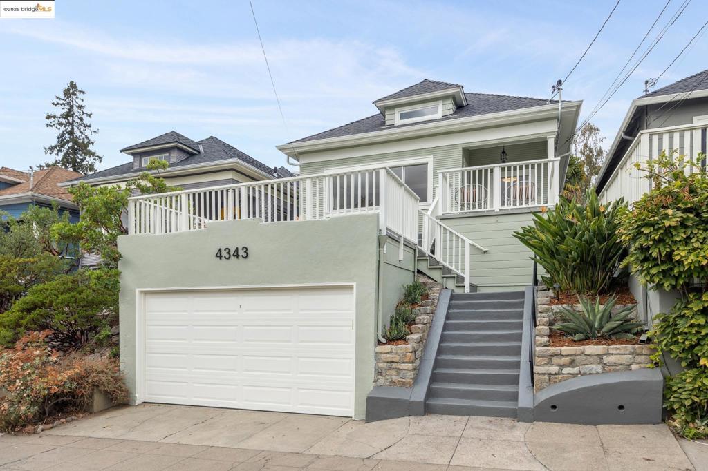 Urban sophistication meets Oakland Cool! Just one block from Piedmont Avenue's vibrant mix of cafés, indie boutiques, and neighborhood favorites, this 1912 charmer blends soulful history with modern ease. Inside, find 3 cozy bedrooms, an eat-in kitchen, bathroom with a spacious walk-in shower and rainfall shower head, and a large family room that opens to a private backyard—a tranquil retreat for morning coffee, meditation, or lazy afternoons in the sun. The expansive front deck invites golden-hour gatherings or quiet moments as the city hums below. With updated electrical, a two-car garage, and a custom shed ready for art, music, or daydreams*, this home captures Oakland’s bohemian spirit—warm, creative, and effortlessly inviting. Ideally located near freeways 580 and 24, and just minutes from BART, you’ll be right in the heart of everything the Bay has to offer while feeling right at home. Buyer to investigate.
