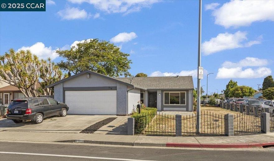 4 Bedroom 2 Bath Home in the Meadows Neighborhood.  Move in Ready.  Updated Kitchen, Updated Painting.  New Fans and Light Fixtures. Brand New Roof with warranty.   Home features Vaulted ceilings, Central heat and more.  Appliances stay with property.  RV or Boat Parking on side.  Great fenced property.  Conveniently located minutes from freeway access and a short drive to Napa Valley.  Close to shopping and a great neighborhood.