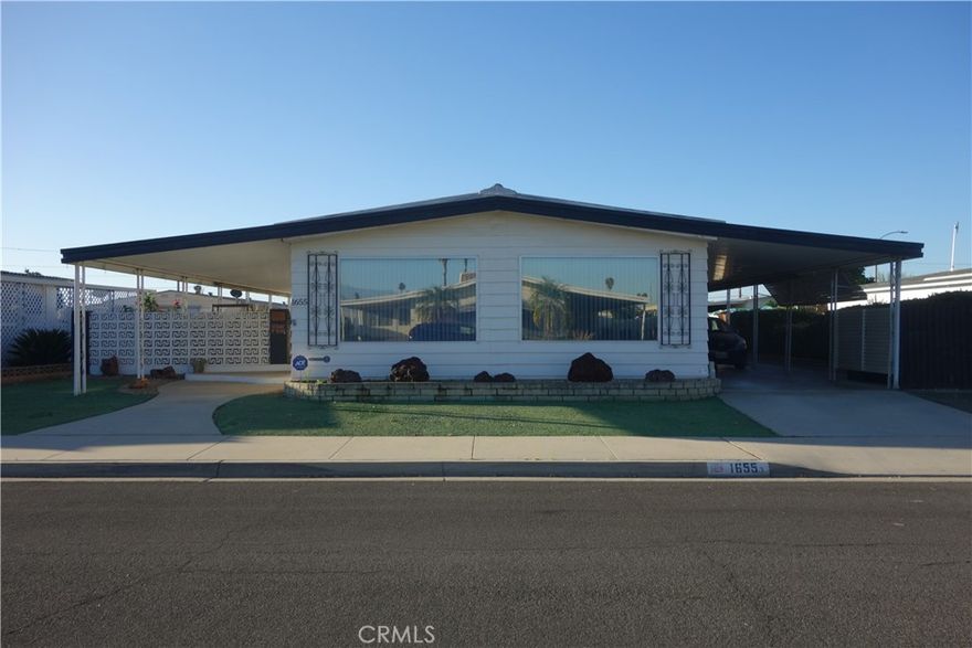 Welcome home to this nicely maintained 2 bedroom 2 bath home located in Sierra Dawn Estates, a 55+ Community  where you own the land.  This 2 bedroom 2 bath home features an open spacious living room,  formal dining area with a built in hutch with plenty of storage.  The kitchen features gas cooktop, dishwasher refrigerator and a cozy nook area. Right off the kitchen is the laundry with storage. The kitchen flows nicely into the oversized family room with a sliding glass door leading out to the good size covered patio. Down the hall you will find the guest bedroom with the guest bath right across the hall.  The primary bedroom is a good size with 2 separate closets and a vanity just before the primary bathroom.  Outside features a low maintenance  yard with rose bushes, a fenced in yard for your furry pet and a covered patio.  Sierra Dawn Estates features 4 clubhouses, 5 pools, jacuzzi sauna, Billiards, shuffleboard horseshoe and many more fun activities and clubs to join in on the fun!  Put this one on your list to see today!