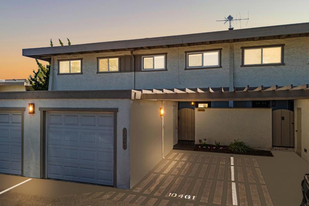 Welcome to this move-in ready Cupertino townhome, where top-rated schools and a vibrant community meet. Main level features an open-concept layout seamlessly connecting the kitchen, dining, and living areas, with the backyard extending your living space for a bright, airy feel. Sleek retractable screens on the front and back entrances welcome the breeze without blocking your view. The kitchen features stainless steel appliances, granite counters, a custom backsplash, and smart storage with an appliance garage, lazy Susans, and wine rack. Unit has A/C, hardwood floors and a walk in closet. Parking includes a 1-car detached garage plus 2 additional spaces, including one directly in front of the unit. Upstairs, has a spacious primary suite including a walk-in closet and a private patio, perfect for relaxing. The community offers a pool, playground, tennis courts, and a clubhouse. Enjoy morning coffee in your sunny backyard, or stroll less than half a mile to Memorial Park for year-round events. You will appreciate the homes proximity to shopping, dining, major tech campuses, and freeways 85 & 280. HOA covers water, garbage, and common areas. Excellent schools including Monta Vista High - buyers to verify enrollment. Don't miss this opportunity to own a piece of beautiful Cupertino!