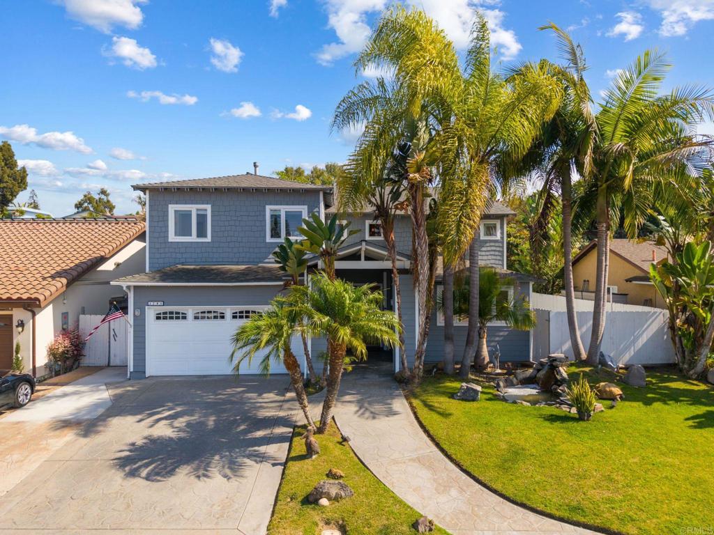 Coastal Charm meets Modern Comfort in Encinitas. Welcome to 1785 Caliban Drive -- a light-filled retreat designed for both stylish entertaining and everyday comfort. This beautifully updated home offers a versatile floor plan with multiple living and dining areas perfect ofr the way we live today. The spacious open-concept kitchen boasts rich wood cabinetry, sleek countertops, a generous island and flows seamlessly into the family and dining rooms--creating a central gathering place for daily life and special occasions. The bright and inviting family room features a cozy fireplace and built-in shelving. The first floor primary suite provides ease and privacy, while six upstairs bedrooms offer flexibility for family, guests, or dedicated home offices. A unique spiral staircase leads from the bonus room to an airy loft space---perfect as a playroom, creative studio, or home office---with expansive windows framing lush hillside views. Throughout the home, fresh finishes and thoughful design details blend modern style with timeless charm. Tropical landscaping and a welcoming front entry set the tone for this Encinitas gem. The nearby community pool and parks are a real plus. Located just minutes from beaches, shopping, dining, and top-rated schools, this home offers the best of North County Coastal living. Features you'll love: -Multiple open-concept living and dining spaces -Gourmet kitchen with island and ample storage -Loft/flex space with abundant natural light -Private low maintenance yard & tropical curb appeal. -Prime location close to all that Encinitas has to offer. 1785 Caliban isn't just a home --- it's a lifestyle.