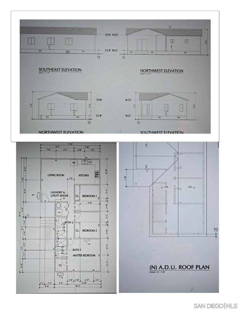 ** Location, Location, Location **** Bring your contractor to build you a 2nd Home (ADU) next to the main house. Plan is at its final stage of approval by the City of Escondido for a one story ADU with 3br/2ba and 1000 Sqft (see pictures). All preliminary fees, Permit review fees have been paid by the seller. You can live in the main house & rent the 2nd home once completed for $3500 a mnt or more. Main house is currently undergoing a complete renovation including New electrical, plumbing, Roof, windows, doors, kitchen, baths and much more. Main house will be completed by the end of September. For now, do a drive by only. Architectural plan and design was done by Kush Drafting. Permit was approved by City of Escondido contingent on a few more conditions to be corrected. Main house is undergoing a complete renovation which includes a New kitchen, flooring, Complete Electrical wire throughout the house, Plumbing and brand new drywalls and new tiled baths. Porch is brand new with new concrete for the patio. New vinyl fence and wooden fence around the house. The ADU or 2nd home is designed to be a large 1000 sqft structure on a raised foundation with 3 bedrooms and 2 baths. Rent for the area for such ADU ranges from $3500 to $4000. ADU will have a large size private backyard with 2-3 parking spots. Main house will have 2-3 designated parking as well. both homes also have street parking available to them.