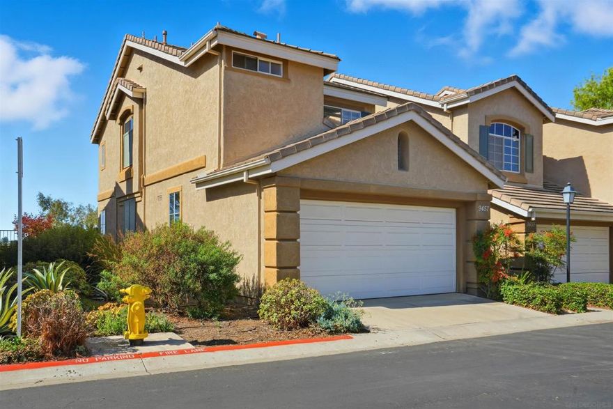 Beautiful Valley View & Renovated Home! Brand New Flooring & Paint! Ready To Move In, Patio Yard Allows for Peaceful Reading & Gardening, Townhome with Fireplace, Attached Two Car Garage, Two Master Bedroom Wings, Newer Refrigerator and Washer/Dryer are Included, Complex Includes Pool, Spa, & Gym, Convenient to Stores, Restaurants & Theatres,  The Best Unit at the Best Price in Mira Mesa!