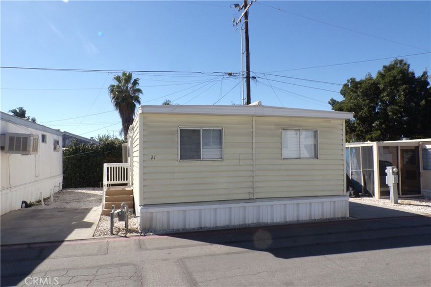 2 bedroom and 2 bathroom manufactured home. Hardwood floor, large closets, and washer & dryer hookups.



First month rent & security deposit are due at signing. One cat or dog allowed, not to exceed 20 pounds full-grown.

Equal Housing Opportunity.

DRE#01161477