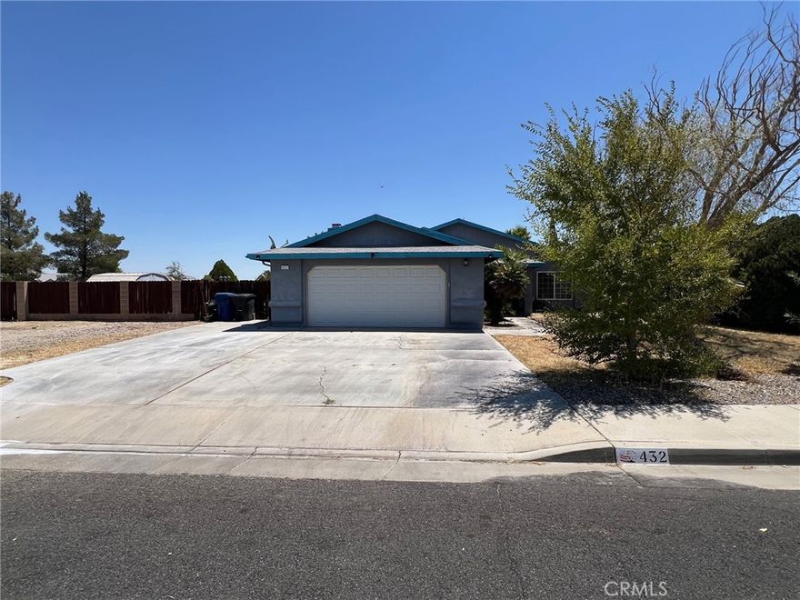 POOL HOME

Spacious 3BD/2BA home on a double lot with RV parking, pool, and ADU potential. Features a large living room with river rock fireplace, high ceilings, tile floors, and French doors to the backyard. Primary suite includes walk-in closet and patio access. Oversized finished garage with built-in storage and pool table.



Home is clean and functional but needs cosmetic updates including interior paint, carpet replacement, and yard restoration (front and back landscaping is dry). Sold in present condition.



Motivated seller, bring your offer!