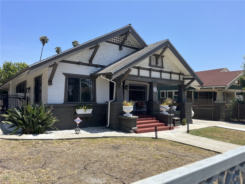 1911 Classic Craftsman home. This historic gem features original details from an inviting wide front porch, hardwood floors, beamed ceilings, and a picture window overlooking the rod iron gated front yard. The home has modern upgrades including electrical panel and copper plumbing. Just minutes from the heart of Downtown Los Angeles, Echo Park, and the charming Larchmont Village. 3 bedroom plus extra room that is been current use as an office.