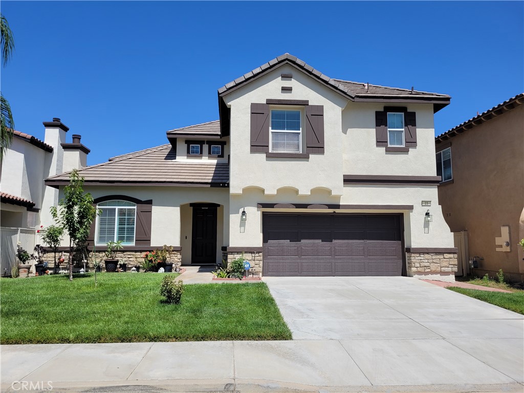Welcome to Lake Elsinore, a beautiful find in the Tuscany Hills community area. This home showcases the pride of its owner, featuring numerous luxury upgrades and overlooking Canyon Lake with beautiful mountain views. Visit the many shopping areas of Canyon Hills Marketplace and Lake Elsinore City Center, enjoying their many relaxing events: swimming, boating, and fishing. The home offers 4 bedrooms, 3.5 bathrooms, 3,404 sq. ft. living area, 8,712 lot size, built in the year 2006, and a 3-car Tandem Garage. It features crown molding throughout the home; the window coverings are Plantation Shutters. Upon entering, you will find an open-airy concept throughout the home. A formal living room and family room with fireplace for those cold days. The kitchen features stainless steel appliances, a walk-in pantry, a granite backsplash, counters, and a granite breakfast bar counter island. Tile flooring in the kitchen and all bathrooms. Engineering wood on all other floorings throughout the home. Walk out onto the covered patio and the backyard has a redwood deck flooring. The primary en-suite bedroom, has separate vanities, a walk-in closet, a shower, a tub, and access to the balcony with three outdoor roller shades for the sunny days. The balcony views are wonderful for enjoying an early morning coffee or just relaxing. Two of the bedrooms have a Jack-n-Jill bathroom and another full bathroom upstairs. Laundry Room upstairs with sink and cabinets. Don’t miss seeing this lovely home. A true must-see!