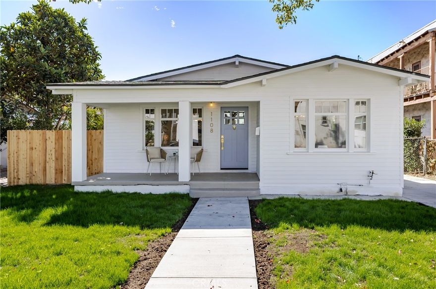 Beautifully remodeled Craftsman-style 3-bedroom, 2-bath home in the heart of Glendale. This move-in-ready residence has been completely updated inside and out — featuring new plumbing, new electrical wiring, new roof, new dual-pane windows, new siding and insulation, and a brand-new HVAC system. The updated kitchen showcases new cabinets, countertops, and stainless-steel appliances, all included in the sale. Additional highlights include an in-home laundry area and an expansive yard offering ADU potential (buyer to verify). A rare turnkey Craftsman combining timeless character with modern comfort and value in a prime Glendale location.