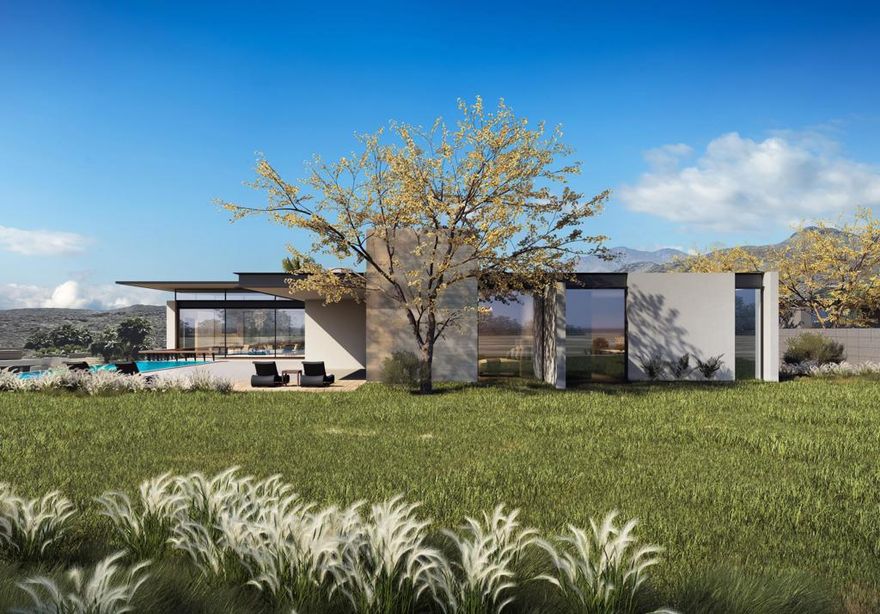 Welcome to The Quarry, where every sunrise feels like the start of something extraordinary. Tucked into this ultra-private, guard-gated enclave of custom estates, your 0.51-acre elevated corner homesite at 58812 Banfield Drive commands sweeping panoramic views of the only Golf Digest TOP 100 course in the Coachella Valley, the majestic Santa Rosa Mountains, and the twinkling valley floor below. This is one of the last truly prominent lots left, a rare canvas where desert living becomes a daily celebration.This shovel-ready homesite comes with HOA-approved plans designed by Nomos RED for a stunning 4-bedroom, 5.5-bath modern residence of approximately 5,800 square feet, featuring clean lines, open-concept living, seamless indoor-outdoor flow, and an infinity-edge cantilever pool that mirrors the mountain skyline. A dramatic 1,339-square-foot below-grade 5-car garage keeps your collection secure and out of sight.Prefer your own vision? Start fresh. Act now and complete your custom home for next season. The listing agent can introduce you to one of The Quarry's premier builders who offers a streamlined process from design to delivery, ensuring every detail reflects your lifestyle.Just a swift 12-minute drive to the Thermal Club's private racetrack and the Desert International Horse Park. Opportunities this rare don't come often. Secure your place in this exclusive enclave. Reach out today to learn more, receive a private introduction to the builder, and take the first step toward your desert legacy at The Quarry.