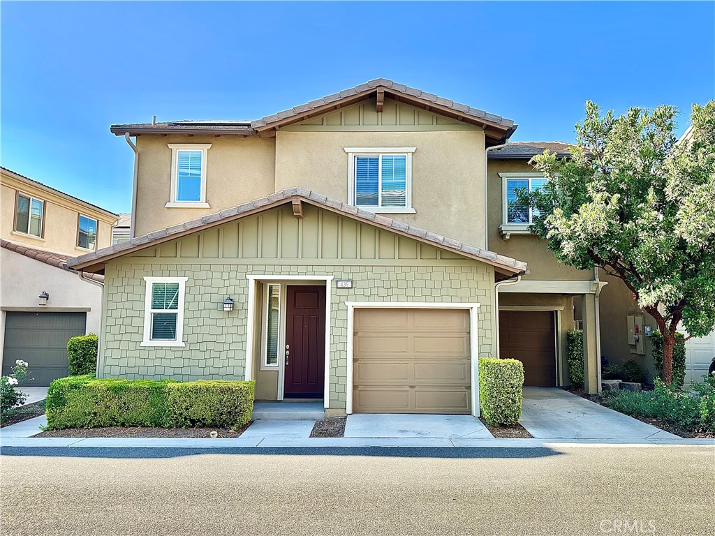 Step into Elegance in University Park – A Turnkey Gem in Chino! Welcome to this stunning, move-in ready residence nestled in the highly sought-after University Park community of Chino. Built by renowned homebuilder Lennar in 2018, this beautifully appointed two-story home blends modern comfort with timeless style—and offers an enviable lifestyle just steps from lush parks, top-rated schools, and vibrant community amenities. Perfectly situated within walking distance to a charming neighborhood park and playground, and located in the boundary of the acclaimed Edwin Rhodes Elementary School, this home is also just minutes from Chaffey College and the expansive Ayala Park. Boasting 3 spacious bedrooms and 2.5 pristine bathrooms, this light-filled home invites you in with an open-concept layout. The expansive family room flows seamlessly into the dining area and gourmet kitchen—complete with a generous center island, granite countertops, walk-in pantry, breakfast bar, and sleek GE stainless steel appliances. Whether you're hosting guests or enjoying a quiet night in, this space is designed for effortless living. Thoughtfully designed with convenience in mind, the main level includes a stylish powder room, coat closet, and direct access to a 2-car garage outfitted with 220V wiring for EV charging and additional storage. Upstairs, retreat to your luxurious primary suite featuring a spa-inspired en-suite bath with a separate soaking tub and shower, dual vanities, and a spacious walk-in closet. Two additional bedrooms share a beautifully appointed full bath with dual sinks, while the upstairs laundry room and built-in linen storage add functionality and ease. Additional upgrades and features include: Ceiling fans and recessed lighting in all bedrooms and dining area, Window treatments throughout, Water purifier at kitchen sink, Smart home technology, Tankless water heater, Built-in fire sprinklers, Low HOA dues, BONUS: Fully paid-off solar panels with a 25-year warranty—providing energy efficiency and peace of mind! This exceptional home offers the perfect blend of elegance, comfort, and eco-conscious living in one of Chino’s most desirable neighborhoods. Don’t miss this rare opportunity to own a modern masterpiece in University Park!