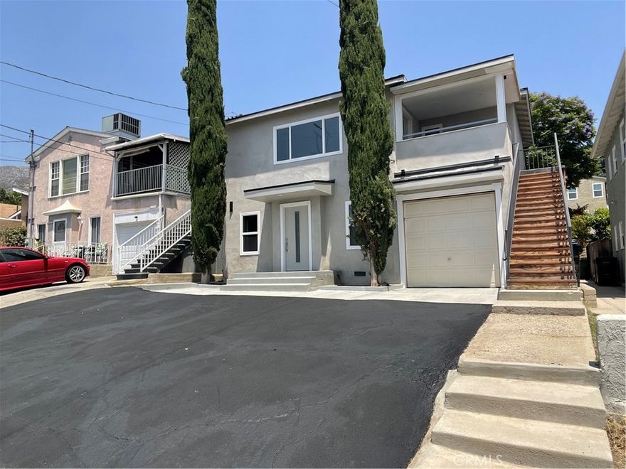 Welcome to your dream home in the heart of Tujunga! This completely rebuilt and never-lived-in upstairs unit offers approximately 850 square feet of thoughtfully designed living space in a quiet, residential setting. Featuring two bedrooms and one bathroom, this upper-level home has been upgraded throughout with premium finishes. It’s perfect for young couples, small families, or anyone who simply wants more room—whether for a home office, guest room, or creative space. Enjoy a bright, open-concept layout with gorgeous mountain and canyon views from the living room, brand-new dual-pane windows, central heating and air, beautiful new flooring, and a modern kitchen equipped with European-style cabinetry and stainless steel appliances. The unit also includes in-unit laundry hookups and two private patios, one of which offers a serene view of the hills—perfect for your morning coffee or evening relaxation.
 Located in a two-unit property, this upstairs home offers exceptional privacy and quiet living, with no neighbors above and minimal shared space. Everything in the unit is brand new and has never been lived in since the full renovation—offering a truly turnkey, luxury rental experience.
 A larger downstairs unit with a private backyard is also available and can be rented together for extended families or multi-generational living. Priced at $3,395/month, the lower unit offers the same high-end features with additional room to spread out and enjoy outdoor space.
 Set against the scenic backdrop of the San Gabriel Mountains, Tujunga is a peaceful hillside neighborhood known for its small-town charm, friendly community, and access to nature. Enjoy hiking trails, nearby parks, and local amenities while being just a short drive to Glendale, Burbank, and Downtown LA. This is the perfect home for anyone seeking tranquility, space, and modern living in one of LA’s best-kept secrets.