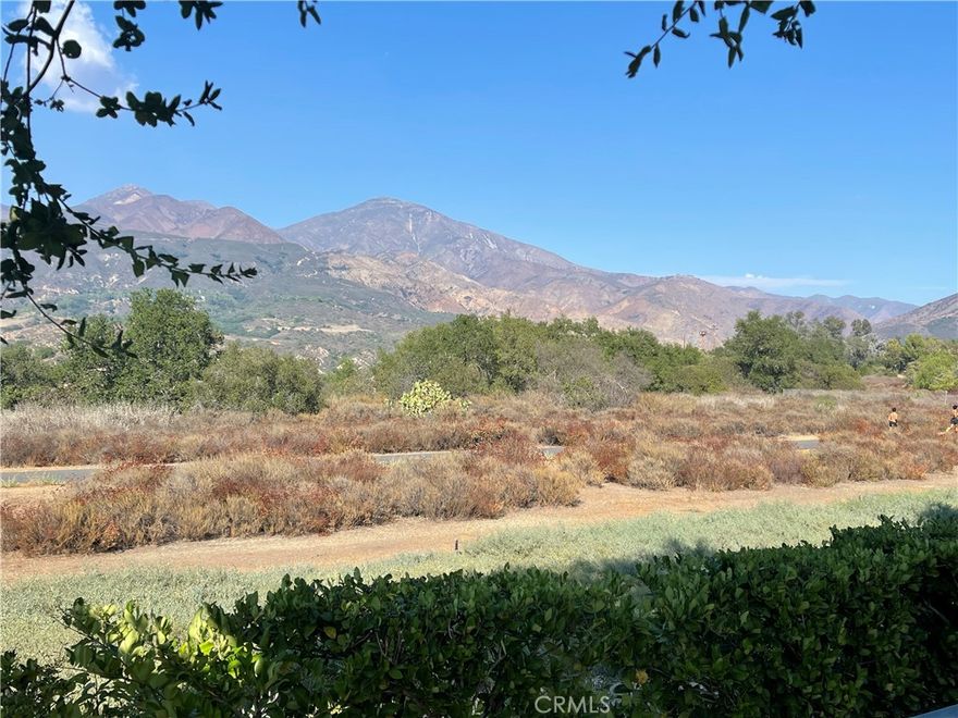 This is a MILLION dollar view and living in luxury with a backyard, putting green and room for your children and dogs. This single story enjoys 2 bedrooms and 2 full baths. Easy living for a family or enjoy with a roommate. This unit has been newly painted and new carpet installed in both bedrooms 6/5/25 includes a stacked washer and dryer. The single car garage has direct access to the property and the additional garage is directly across the road. So come home from work and grab a glass of wine and enjoy the sunset. Grab your putter and practice your putting while your BBQ is cooking your dinner. Finding a home with this MILLION Dollar view is almost impossible to find. Don’t walk…run to this great opportunity or you will miss it and regret you missed it. There is no duplicate unit that offers this opportunity. Seller will offer a credit thru escrow to replace the current hard surface flooring.