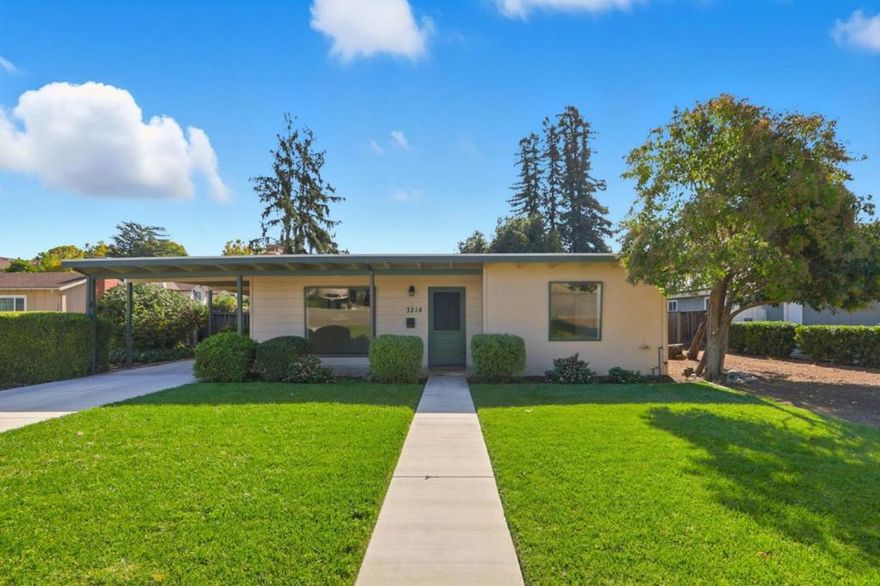 Great Opportunity - Large 12,768 Square Feet Lot, Welcome To This Charming Home Located in the Eden Neighborhood, Open, Spacious and Bright Floorplan, The Kitchen is Well-Equipped Featuring Tile Countertop, Gas Oven Range and Refrigerator, The Home Boasts Several Amenities, Including Open Beam Ceiling and Bedrooms with Walk-In Closets, New Custom Carpet, Living Room with Fireplace, New Interior Paint, Stackable Washer & Dryer, Huge Lot with Amazing Potential for Larger House, Pool, Gardens, This Home is Ready to Move In and There's Also a Great Opportunity for Updates While Occupied,  Large 4 to 6 Car Garage, Ample Parking or Storage Space, Close to Santana Row, Westfield Mall, Shopping & Restaurants