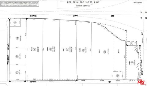 Tiny photo for 0 Haun Road, Menifee, CA 92584 (MLS # 26782613)