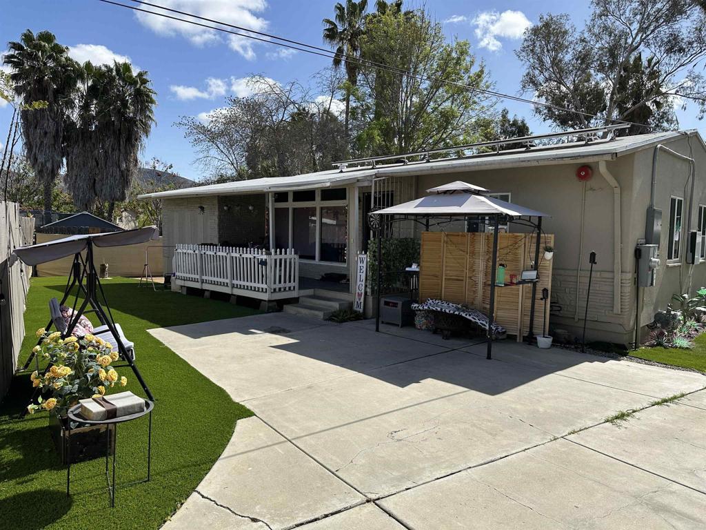 Welcome to 9693 Saint George St, a neatly-kept home nestled in the heart of Spring Valley. This inviting residence boasts exterior and overall property improvements, including a brand-new roof and freshly installed turf with decomposed granite landscaping — creating a low-maintenance, eco-friendly outdoor space perfect for relaxation and entertaining, privately surrounded on 3 sides by 15ft + tall bamboo trees, creating an entertainment space great for family and friends. Inside, you’ll find a comfortable and functional layout, ideal for both everyday living and hosting guests. The home also comes equipped with Sunrun solar panels under a Power Purchase Agreement (PPA), offering energy efficiency and cost savings—ready for the buyer to assume. Conveniently located near schools, shopping, dining, and easy freeway access, this property offers a nice private space with no backyard neighbors surrounded by blush landscaping and bamboo trees around perimeter of the property. With major improvements already completed, this home is move-in ready and waiting for its next owner.