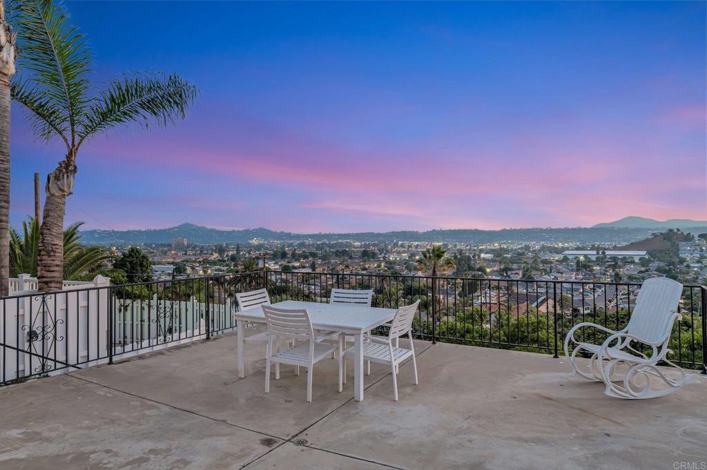 VIEWS, VIEWS, VIEWS! Don't miss this rare opportunity—first time on the market since the 1960s! This charming home is perched in a prime location offering breathtaking panoramic views you can enjoy morning and night. Whether you're sipping coffee at sunrise or relaxing in the evening breeze, the scenery is sure to impress. Situated on a generously sized lot, this property is full of potential, including possibility for an ADU (Accessory Dwelling Unit)—ideal for guests, rental income, or multigenerational living. The swimming pool offers the perfect backyard retreat, and the layout invites you to make it your own and create your dream space. Real hardwood flooring in house and fireplace that could be brought back into the large room to left of kitchen, located behind cabinets that are there currently. You'll love the central location, with quick access to Highway 67 and I-8, making commuting and exploring San Diego a breeze. Plus, you're just minutes from local restaurants, shops, and everyday conveniences. This is more than just a home—it’s a rare chance to own a home high up overlooking the city, in an unbeatable location. Bring your vision and come see the possibilities!
