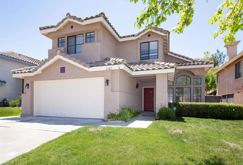 Wonderful 4 bedroom 2 bathroom Rancho Del Oro Home. Freshly painted. Tile and new Luxury Vinyl Plank flooring downstairs. New carpet upstairs. Vaulted ceilings in living room with lots of windows. Large kitchen with eating area & lots of counter space. Cozy fireplace in Family Room. Indoor laundry room w/sink. Central A/C. Large, Private Backyard. No neighbors behind, built-in BBQ, great home for entertaining. Lots of architectural details in archways and nook area, plantation shutters, central vacuum system. Large master suite that feels completely private. This home has it all!! Tot lots and greenbelt area. Close to award winning schools. Low HOA dues.