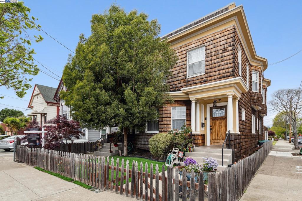 Charming duplex in Alameda! Both units are spacious, light-filled with tall cove ceilings, cherry wood floors & energy efficient windows. perfect for owner occupy. Well-kept building with long-term tenants. The property featured updated plumbing, heating and electrical systems. All utilities are individually metered. Each unit has two spacious suite and a half bath. its own inside laundry & one car-garage. Ideally situated near Webster St, downtown parks, premier shopping, top-rated Alameda schools, diverse restaurants, beach and convenient public transportation upper unit can be three bedroom