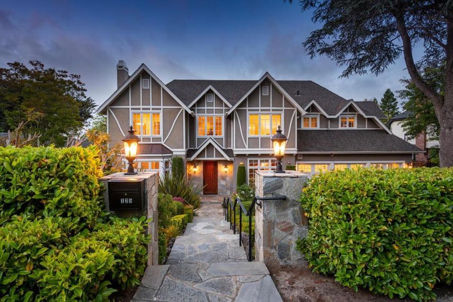 Situated on a private .30-acre lot, this stunning custom home makes a commanding first impression with grand-scale rooms, soaring ceilings, & exceptional attention to quality & detail throughout. Spanning +/-4,810s.f. of living space, this 5BR/5.5BA home is grand & luxurious yet warm & inviting, and thoughtfully arranged for day-to-day living. The welcoming foyer introduces the grand formal rooms, including a rich wood-paneled library with built-in bookcases. The kitchen/family room ensemble opens to the verdant rear yard & is sure to be the hub of the home. A large bedroom with ensuite bath, plus a powder bath complete the main level. Upstairs features a lavish primary suite with spa-inspired bath, 3 generously-sized bedrooms with ensuite baths, a 2nd family/bonus room plus a huge additional office. Outside, the lush grounds with large entertaining patio & sweeping level lawn offer endless hours of outdoor enjoyment. A 3-car attached garage rounds out the appeal of this amazing home.