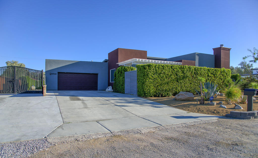 Beautifully Maintained Desert RetreatThis pristine 4-bedroom, 2 bath home offers a perfect blend of comfort, style, and convenience. Featuring an open floor plan, formal dining area, and direct access to a private courtyard, the layout is ideal for both everyday living and entertaining. The oversized garage provides ample space for vehicles and storage, while the stunning backyard is designed for relaxation and outdoor enjoyment. Located just minutes from Palm Springs and Joshua Tree National Park, this home offers the best of desert living - close to shopping, dining and more.
