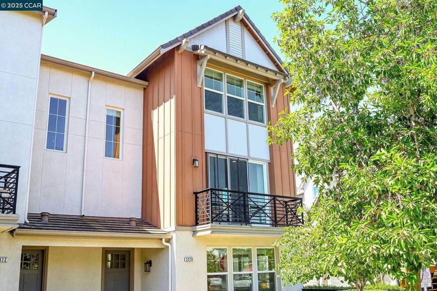 Beautiful 4-bedroom, 4-bath end-unit townhouse-style condominium with a flexible floor plan and excellent location. Three of the bedrooms are en suites, offering comfort and privacy for family or guests. The first floor features a private bedroom with full bath and walk-in closet—perfect for guests or a home office. The second floor boasts an open-concept layout with wood-look flooring, a living room with balcony, dining area with balcony, and a gourmet kitchen with gas stove, stainless steel appliances, and large island. Also on this level are a bedroom, full bath, and laundry room. On the third floor, enjoy a spacious primary suite with walk-in closet, dual vanities, and shower, plus an additional bedroom en suite. Located just 0.2 miles from Cottonwood Creek School, a little over a mile to Emerald Glen High School, and close to Fallon Sports Park, shopping, freeway, and major employers. This stylish and versatile home is move-in ready and perfectly situated! Minimum credit score of 680 required.