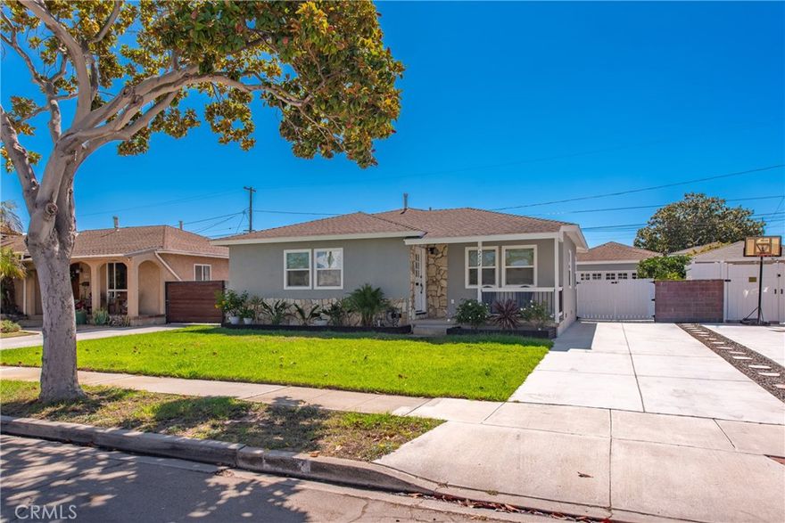 Newly Remodeled Redondo Beach home, in Hollywood Riviera neighborhood, ready for move-in! With 1,491 square feet of living space, this 3 bedroom and 2 bath beauty sits on over 5,000 SF lot. It comes with a long driveway to park your car(s) plus a detached garage. It has a re-designed entry to an open and spacious living room area, and the re-designed kitchen has tons of cabinet space with new appliances. Lots of natural light throughout, double pane windows with custom pleated cellular blinds, beautiful new laminated flooring and newly remodeled bathrooms and kitchen. All bedrooms have ceiling fans and canned lights. It also comes with a nice private patio, fenced Backyard for privacy, and a very spacious front and back yard for outdoor entertainment. Located near dining, shopping, and minutes from the beach! Welcome Home!