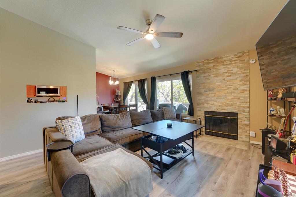 Upstairs Unit with Stunning Views at Mirasol – Rancho San Diego! Enjoy breathtaking mountain views from this bright and private 2-bedroom, 2-bath upstairs unit in the desirable Mirasol community. Step out onto your patio and take in the serene landscape—no neighboring units looking in for added privacy. This home features new vinyl flooring throughout. Enjoy the comfort of central heating and air conditioning, plus the convenience of in-unit laundry hookups. Though just minutes from the city, this home offers a peaceful, country-like atmosphere. It comes with two designated carport parking spaces and plenty of guest parking. Community amenities include two swimming pools and spas, BBQ area, Electric vehicle (EV) charging station Don’t miss this opportunity to live in one of Rancho San Diego’s most scenic and well-maintained communities!