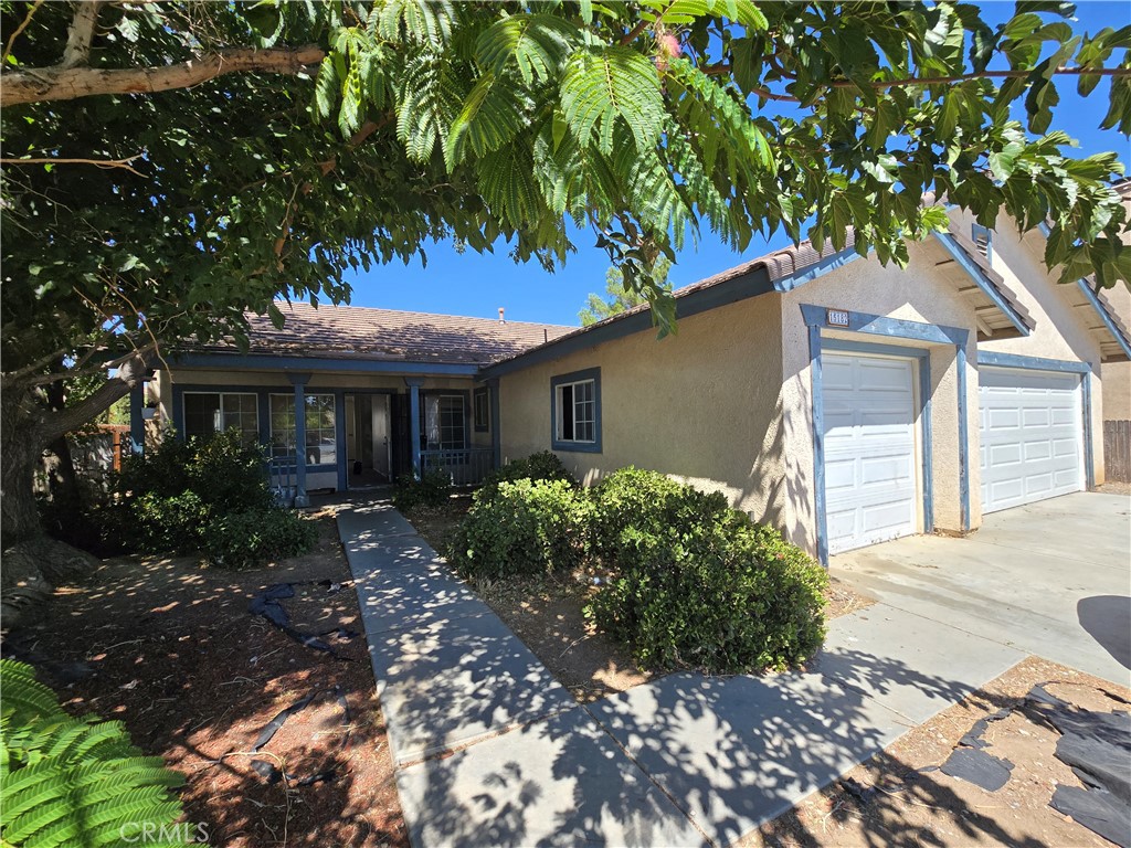 This property is centrally located in city of Adelanto, Near the Adelanto High School and Columbia Middle School. This property features 4 bedroom 2 bath 3 car garage. open Kitchen, Family room, breakfast nook, New flooring through and a fresh coat of paint.