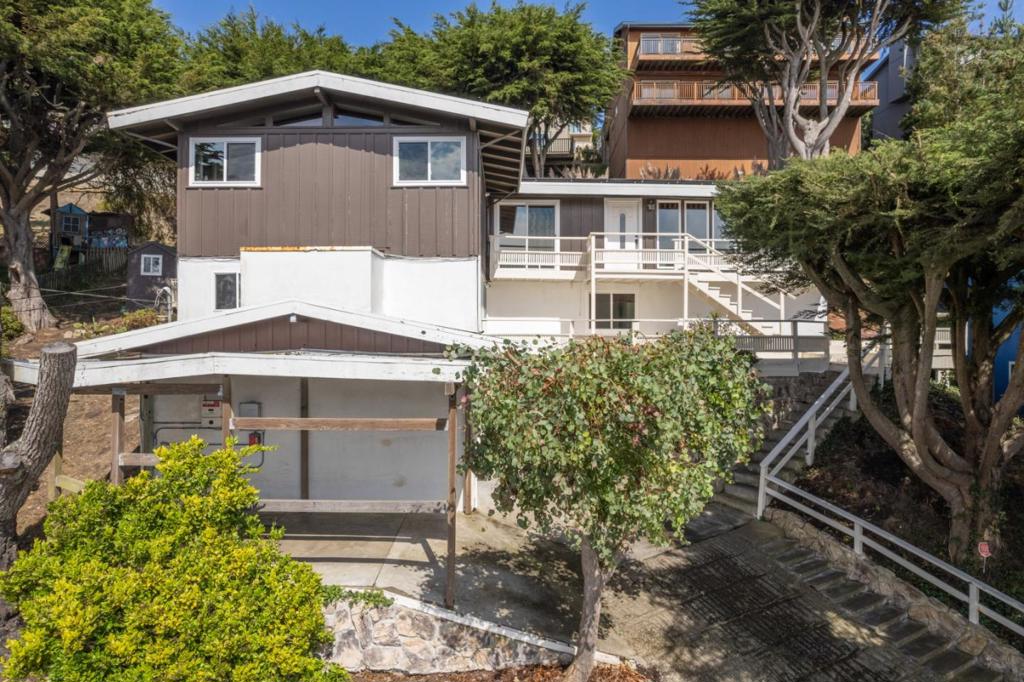 Welcome to 355 Beaumont Blvd, a unique Pacifica property offering stunning ocean views and incredible potential for added value. Set on an elevated lot, this home captures sweeping outlooks of the Pacific, providing the perfect backdrop for both everyday living and entertaining. The main residence is filled with natural light and features a comfortable layout designed to showcase the surrounding scenery. Large view windows bring the outdoors in, while the versatile floor plan makes it easy to adapt the space to your needs. This property also offers excellent ADU potential, giving buyers the opportunity to create a rental unit, guest suite, or extended family living spaceunlocking both lifestyle flexibility and future income possibilities. Located just minutes from Pacificas beaches, hiking trails, shopping, and commuter routes, 355 Beaumont offers the rare combination of coastal living, convenience, and opportunity. Dont miss the chance to make this view property your own and complete the vision.