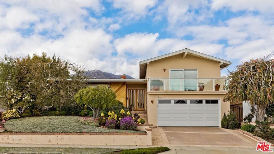 Be the first person to ever lease this lovely ocean, and Queen's Necklace view home minutes from the beach.  Beautiful blond hardwood floors in living room, kitchen and entryway.  Bedroom areas have brand new carpeting. Two possible primary suites, one upstairs with ocean views and private balcony, another downstairs with views toward a tranquil, private  garden with waterfall and pond. Several areas perfect for home office spaces.  Double garage with storage, and brand new garage door, plus a wine cooler.   Close to beach, world famous restaurants, minutes to Santa Monica, Pacific Palisades, or Malibu. Freshly painted interior, ADT alarm system.